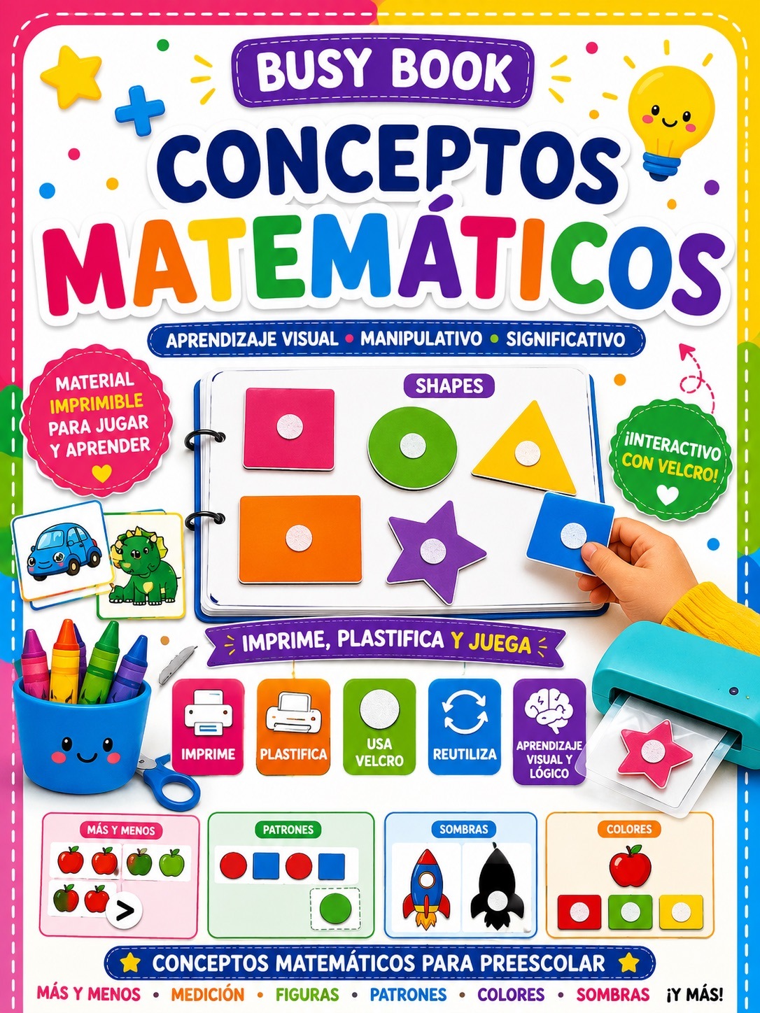 Busy Book – Conceptos Matemáticos para Preescolar