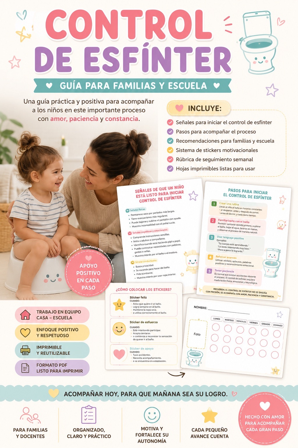 Control de Esfínter – Guía para Familias y Escuela