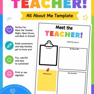 Meet the Teacher – Editable Template Bundle